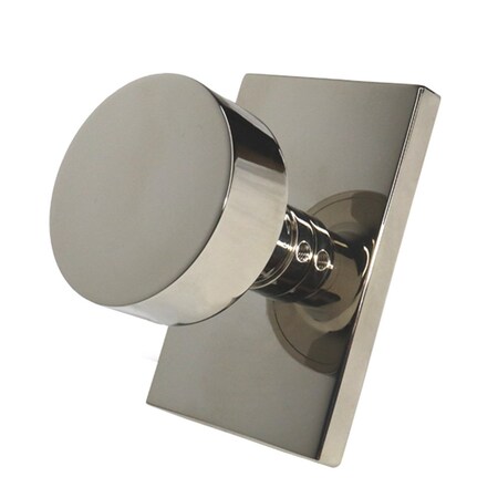 Emtek Round Knob 2-3/8 in Backset Privacy w/Modern Rectangular Rose for 1-1/4 in to 2 in Door 5212ROUUS14